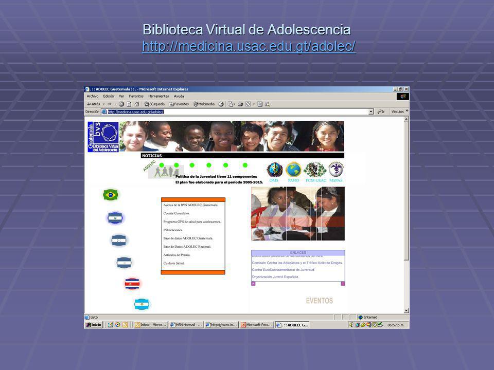 Biblioteca Virtual de Adolescencia