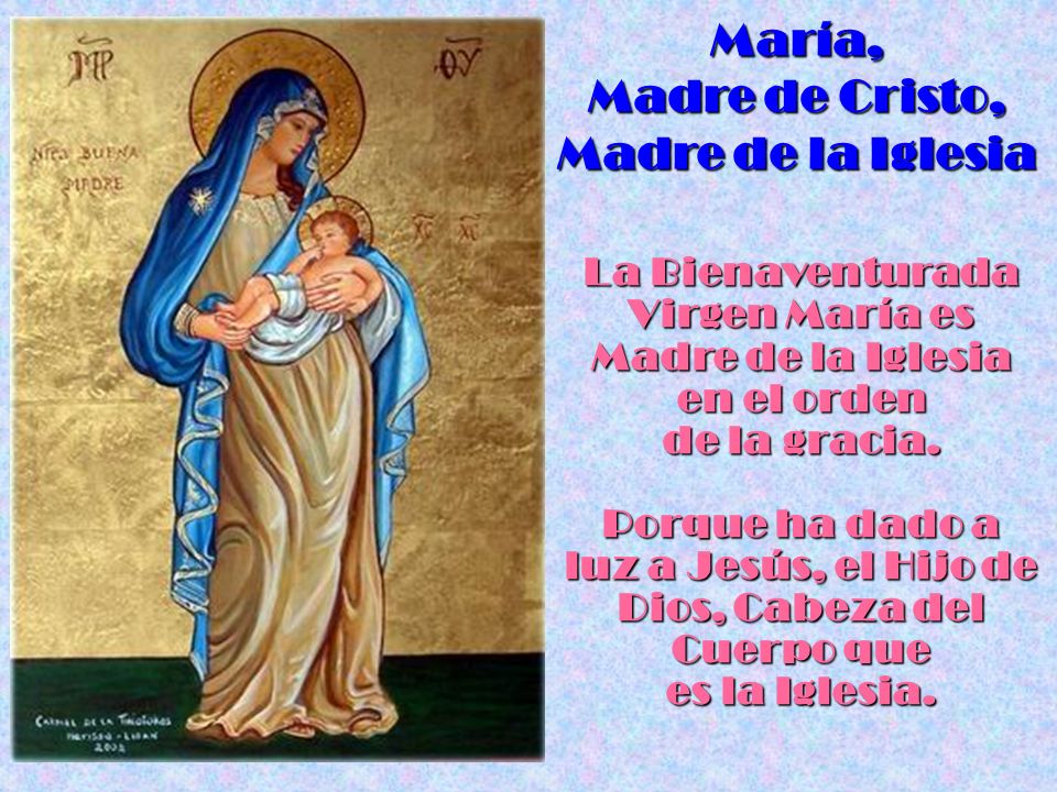Image result for MARÍA MADRE DE DIOS Y DE LA IGLESIA
