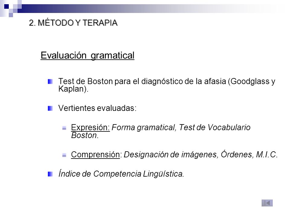 TEST DE VOCABULARIO DE BOSTON test de vocabulario de boston: