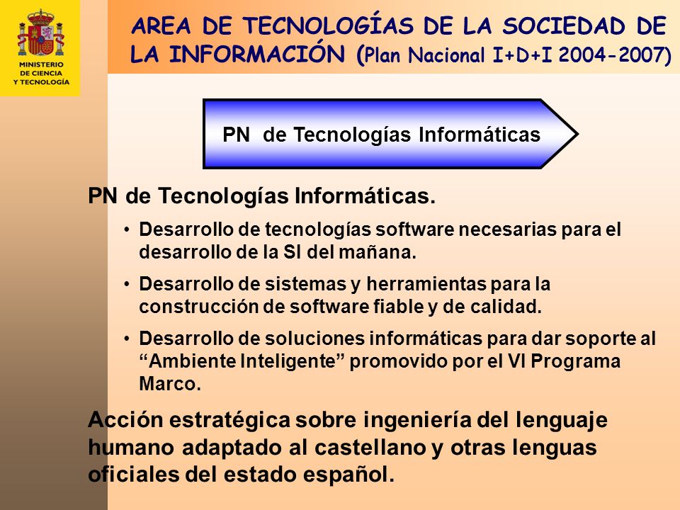 PN de Tecnologías Informáticas.