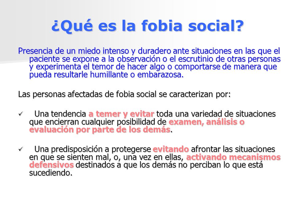 FOBIA SOCIAL COM fobia social com: