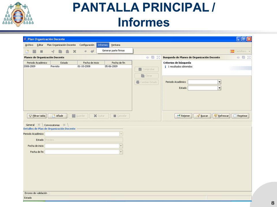 PANTALLA PRINCIPAL / Informes 8