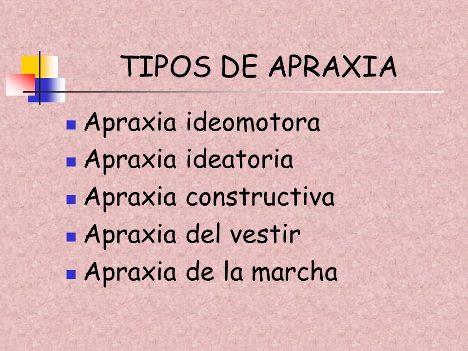 Tipos de apraxia