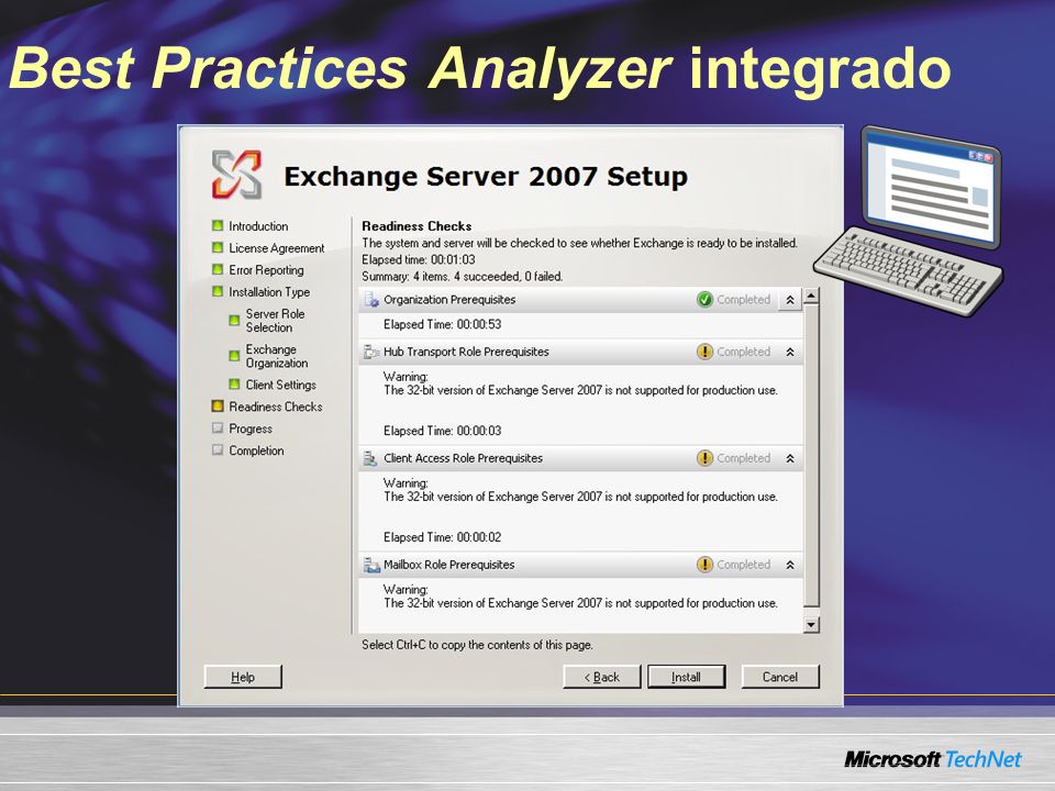 Best Practices Analyzer integrado