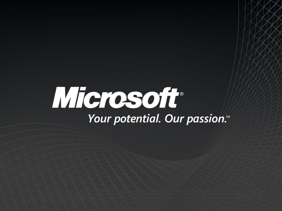 ©2009 Microsoft, Microsoft Dynamics, the Office logo, and Your potential.