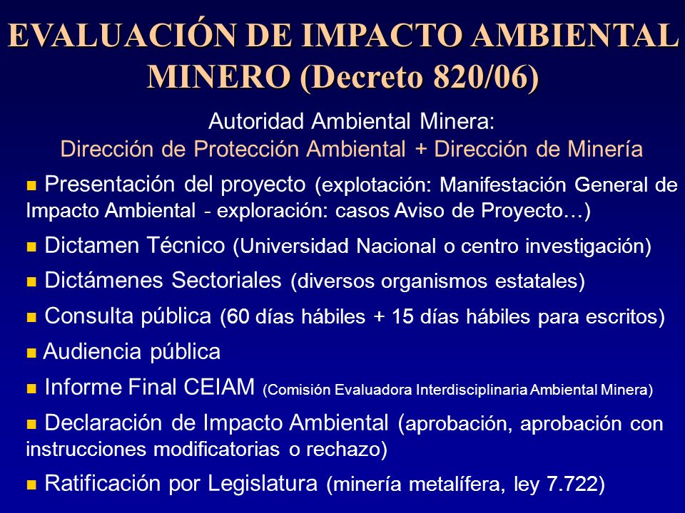 IMPACTO AMBIENTAL EN LA MINERIA impacto ambiental en la mineria: