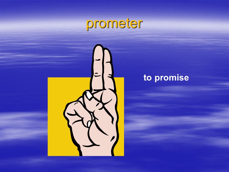 prometer to promise