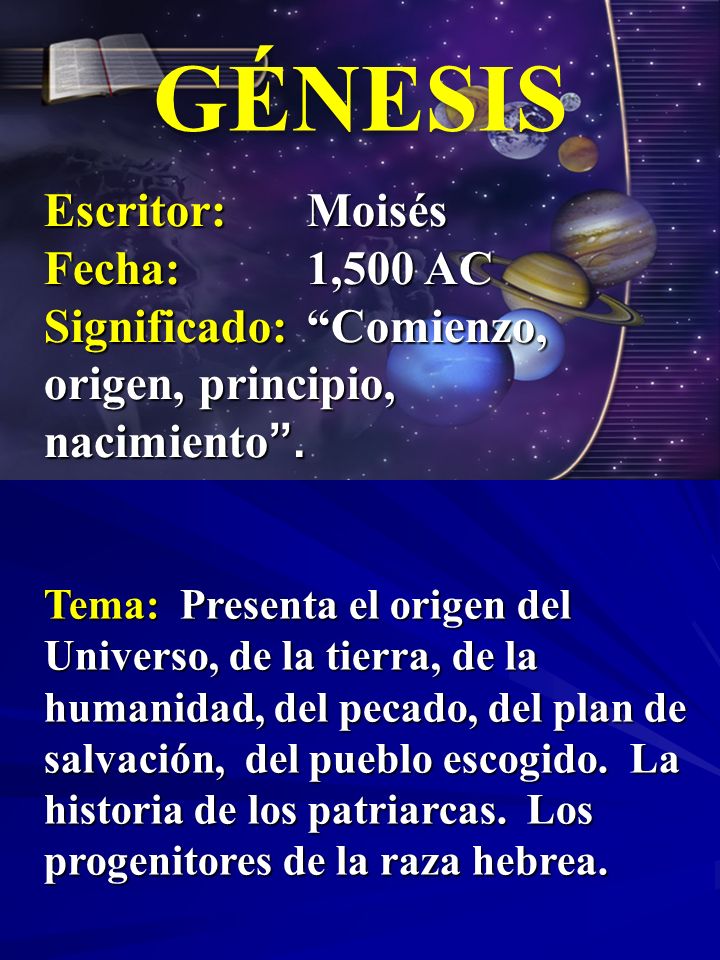 GENESIS SIGNIFICADO genesis significado: