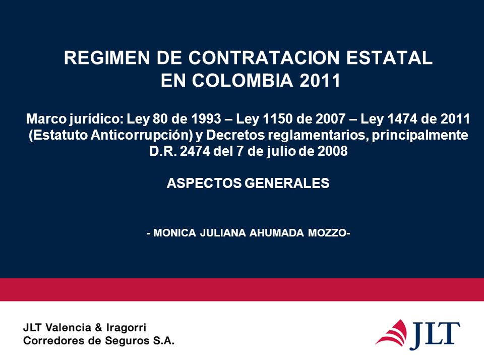 LEY DE CONTRATACION ESTATAL ley de contratacion estatal: