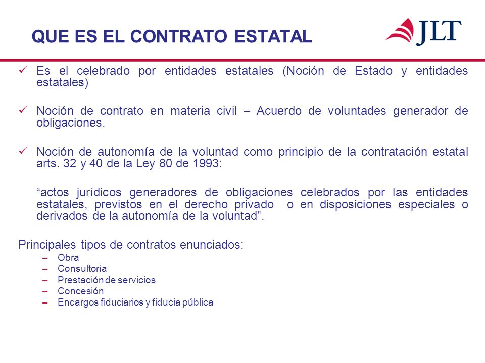 LEY DE CONTRATACION ESTATAL ley de contratacion estatal: