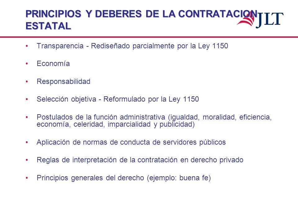 LEY DE CONTRATACION ESTATAL ley de contratacion estatal: