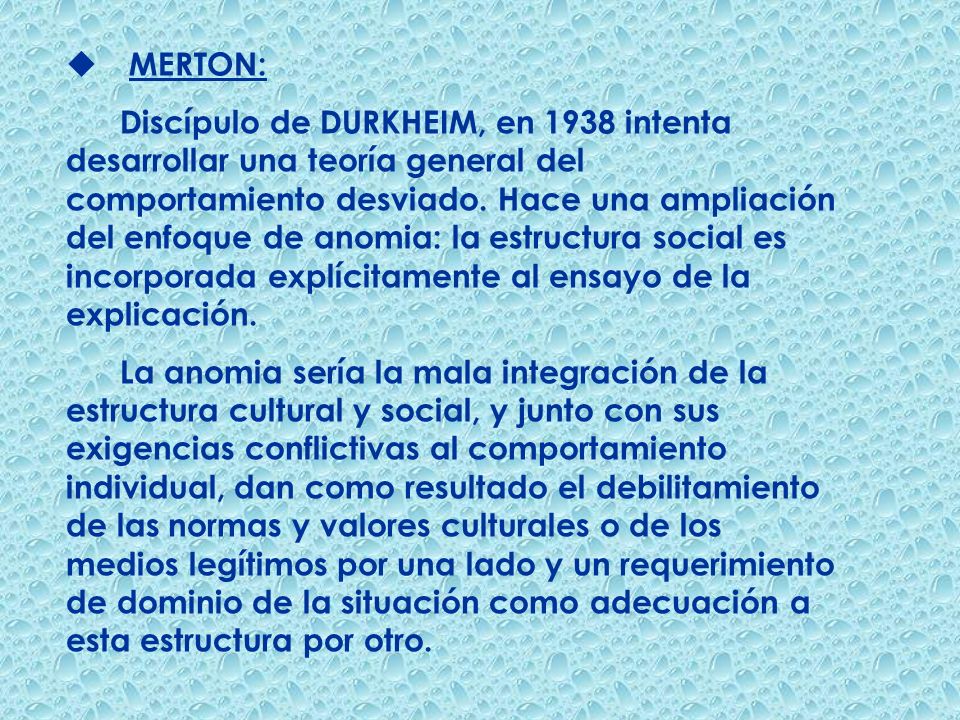 ESTRUCTURA SOCIAL Y ANOMIA estructura social y anomia: