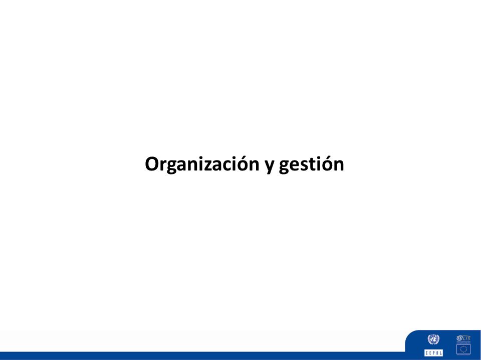 Organización y gestión