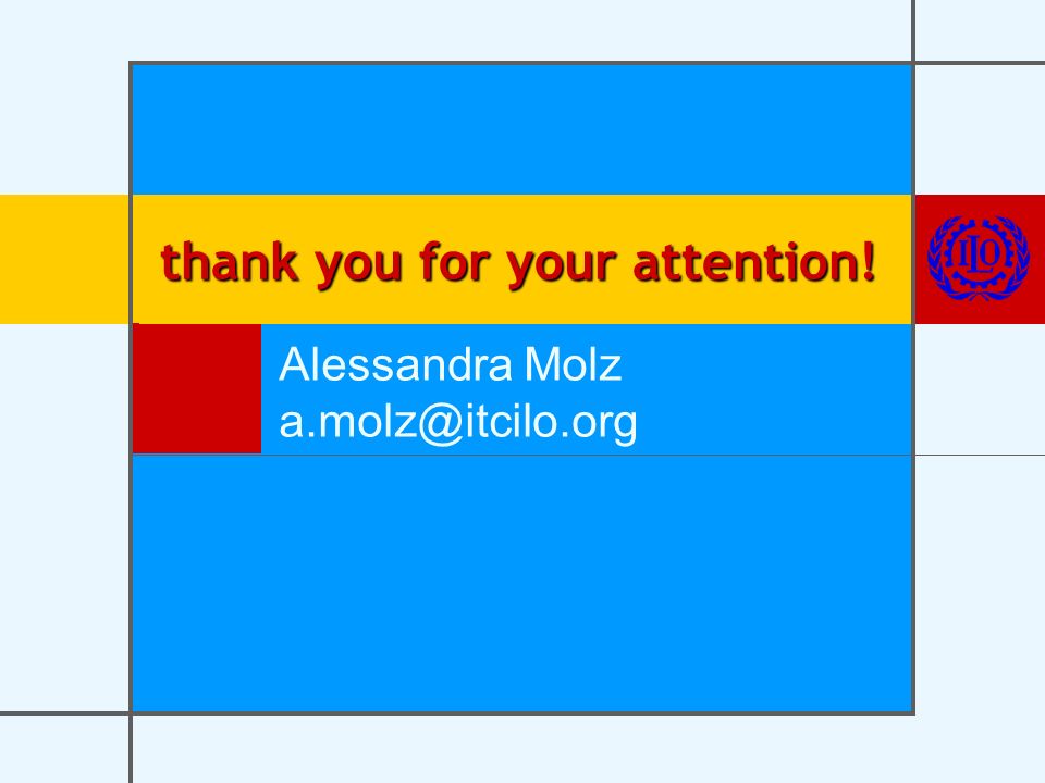 thank you for your attention! Alessandra Molz