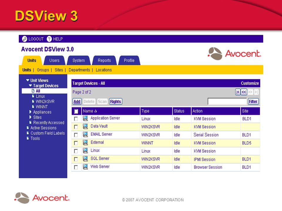 2007 AVOCENT CORPORATION DSView 3