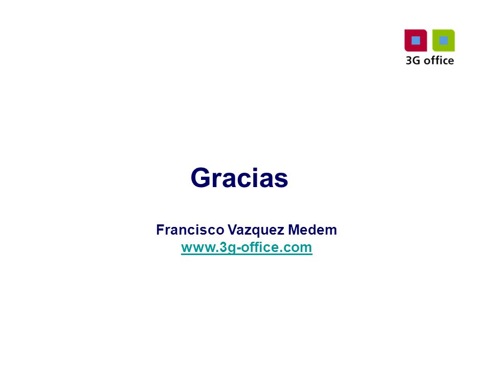 Gracias Francisco Vazquez Medem