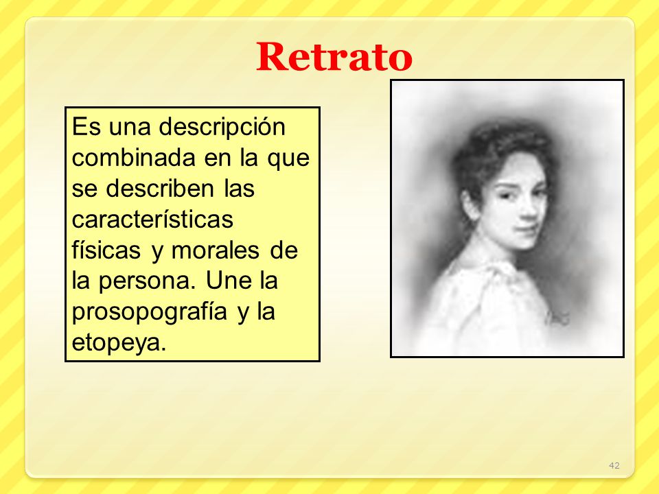 DESCRIPCION DE UN PERSONAJE descripcion de un personaje: