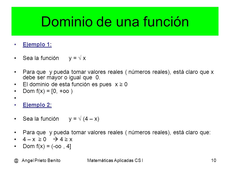 @ Angel Prieto BenitoMatemáticas Aplicadas CS I9 2 1 x – μ – σ f(x) = e σ.