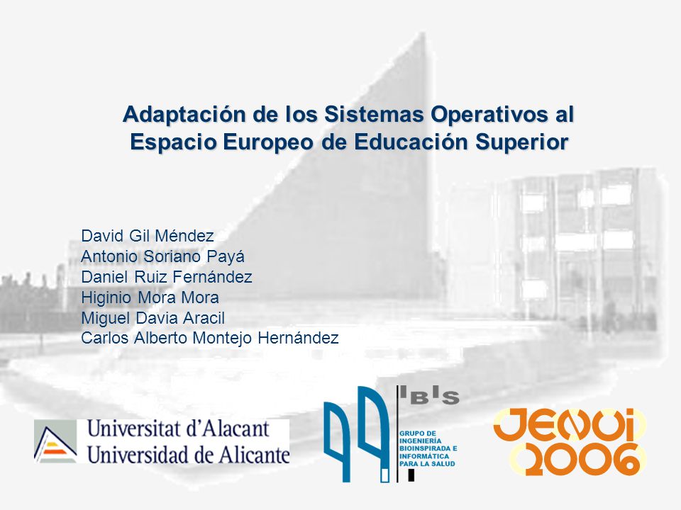 ESPACIO EUROPEO DE EDUCACION SUPERIOR espacio europeo de educacion superior: