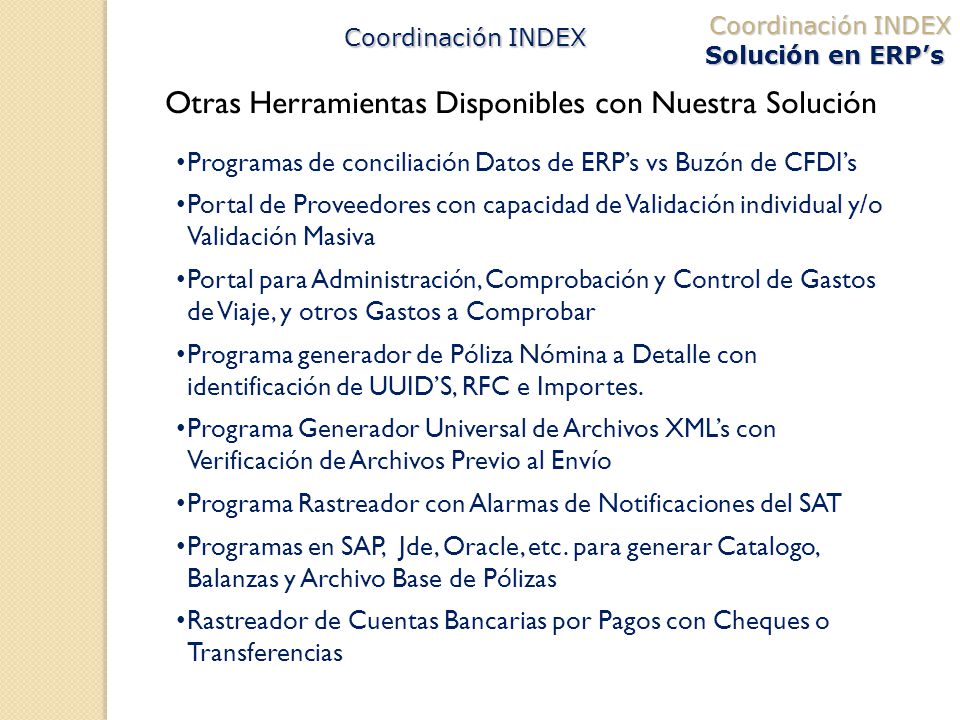 de conciliación Datos de ERP’s vs Buzón de CFDI’s Portal de de conciliación Datos de ERP’s vs Buzón de CFDI’s Portal de