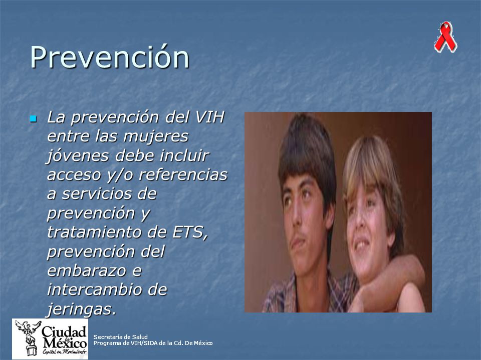 Secretaría de Salud Programa de VIH/SIDA de la Cd.