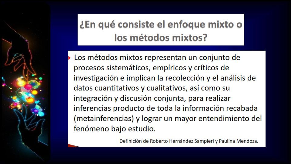 Métodos Mixtos de Investigación Veamoselelsiguientevídeo 71s ppt