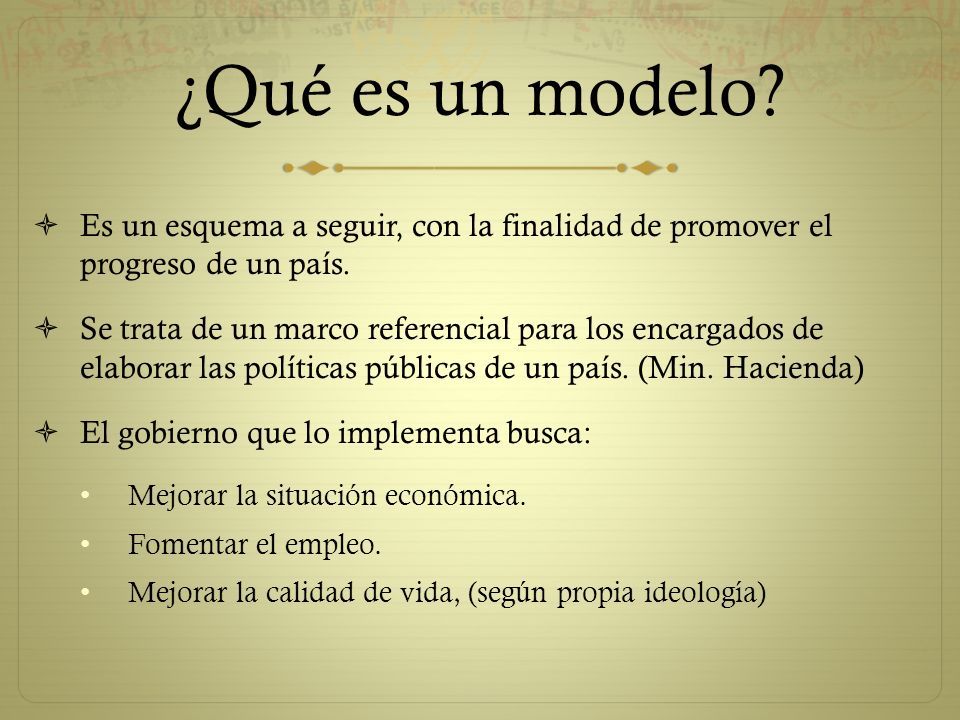 La Economía hacia adentro Nuevo Modelo de Desarrollo económico ppt