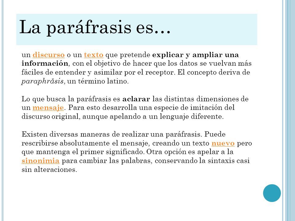 La Par Frasis Y Sus Tipos Lectura Expresi N Oral Y Escrita Ii Segundo