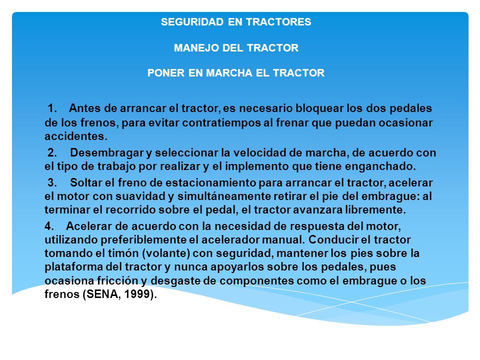 Seguridad En Tractores Introducci N Consejos Generales Vuelco