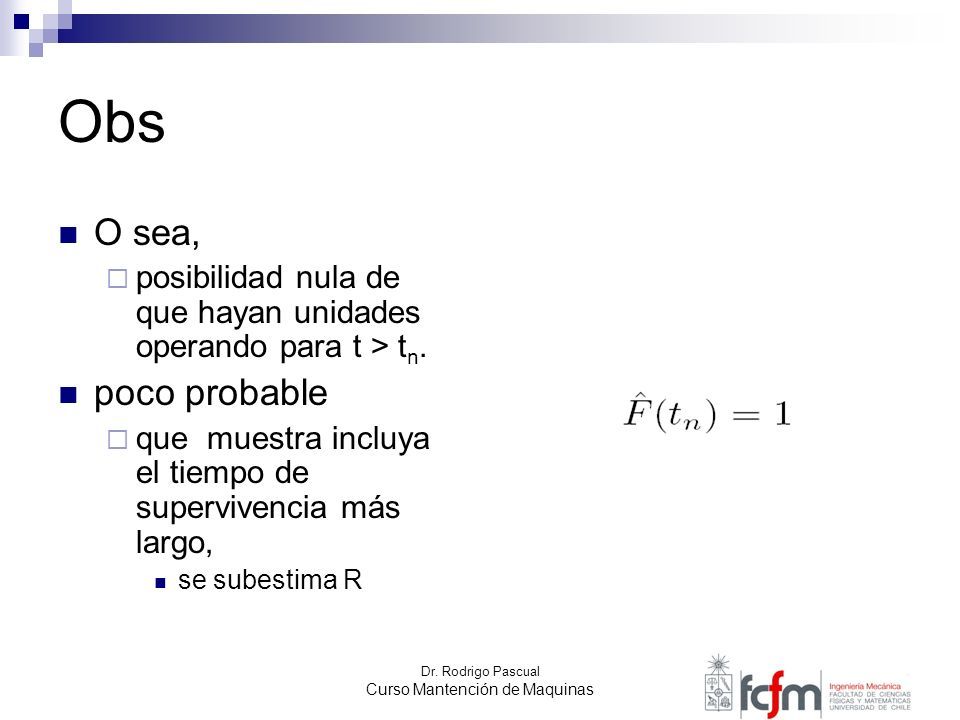 Dr Rodrigo Pascual Curso Mantenci N De Maquinas An Lisis De