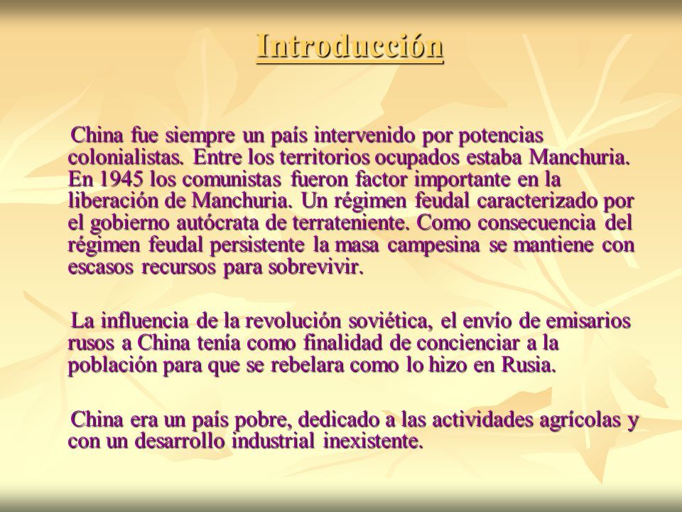 REVOLUCIÓN CHINA Eje Cronológico Eje Cronológico 1917 Proclamación de