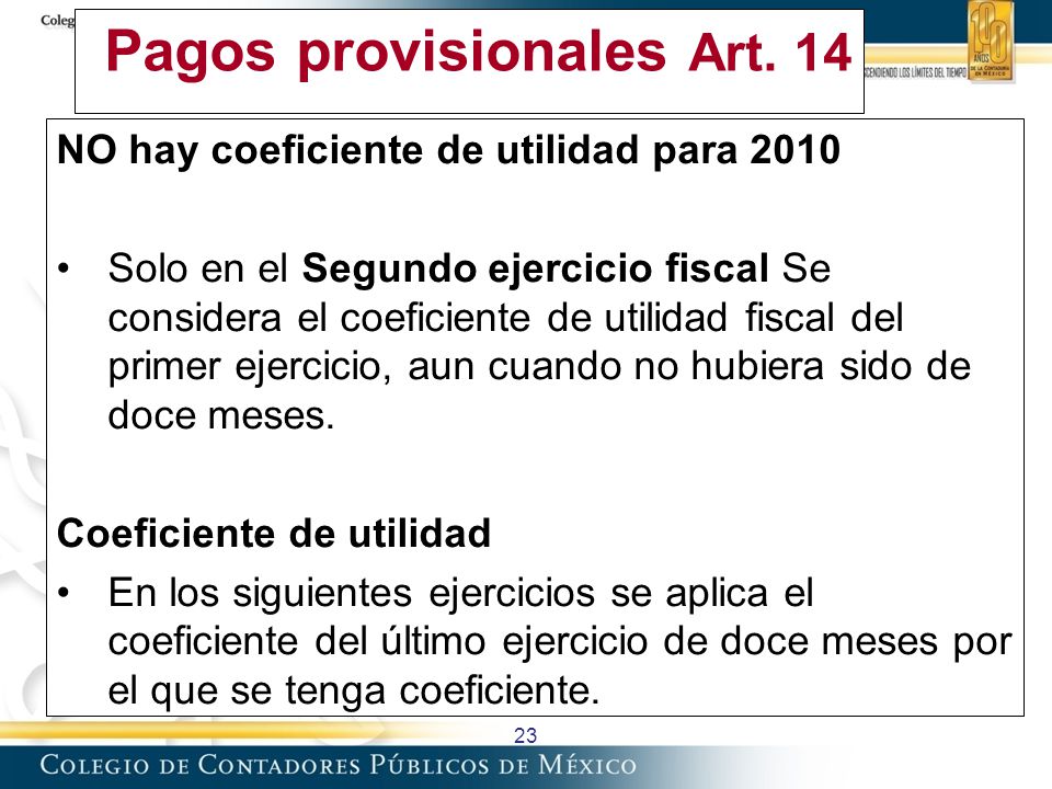 CONCEPTO DE COEFICIENTE DE UTILIDAD FISCAL concepto de coeficiente de utilidad fiscal: