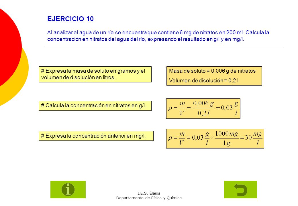 EJERCICIO FISICA QUIMICA ESO ejercicio fisica quimica eso: