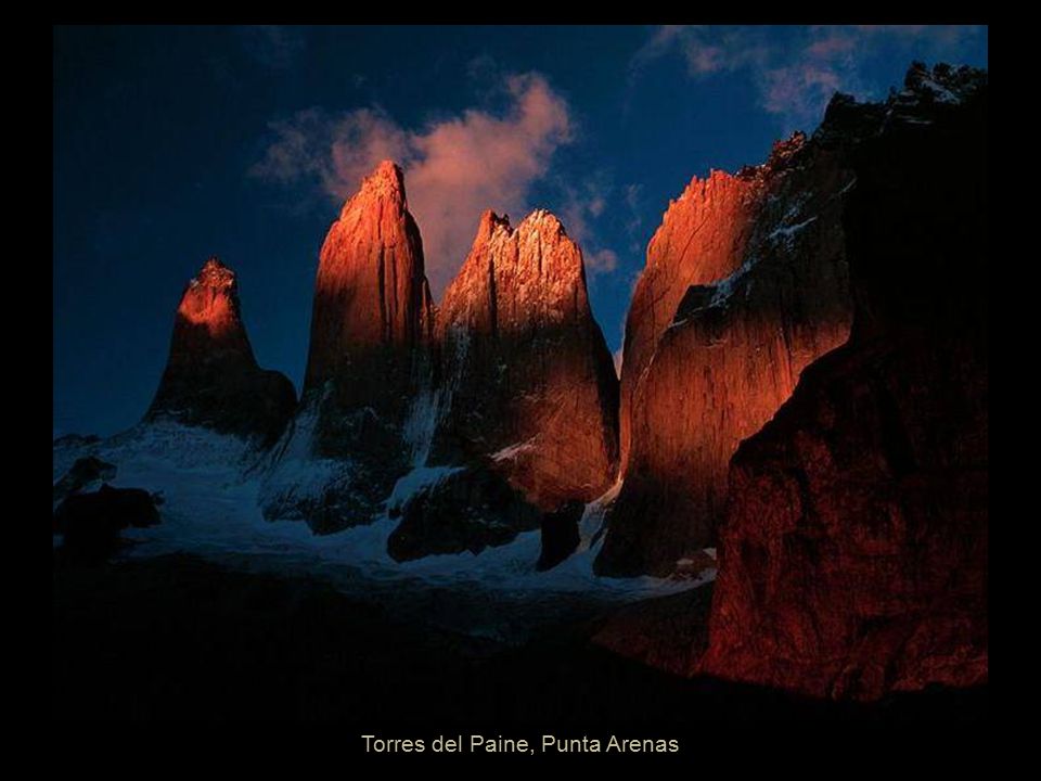 Patagonia chilena, al fondo: Torres del Paine