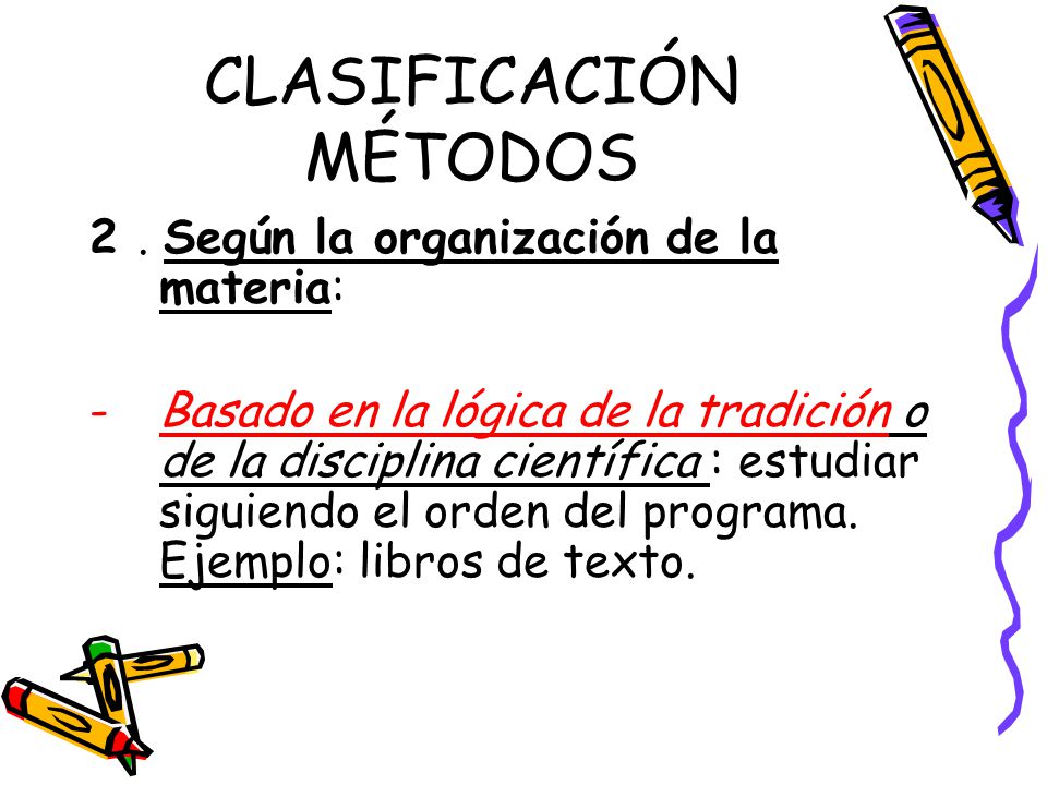 CLASIFICACIÓN MÉTODOS 2.