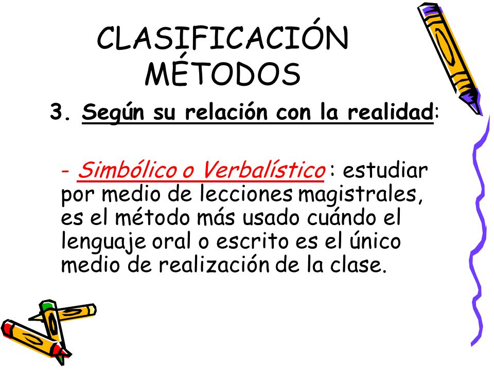 CLASIFICACIÓN MÉTODOS 3.