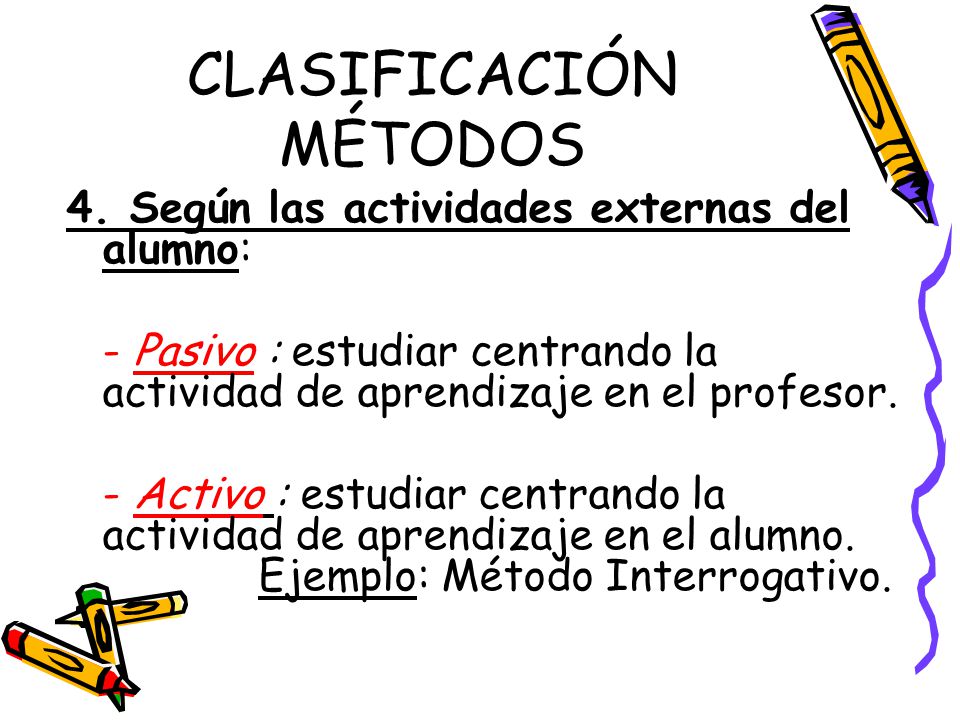 CLASIFICACIÓN MÉTODOS 4.