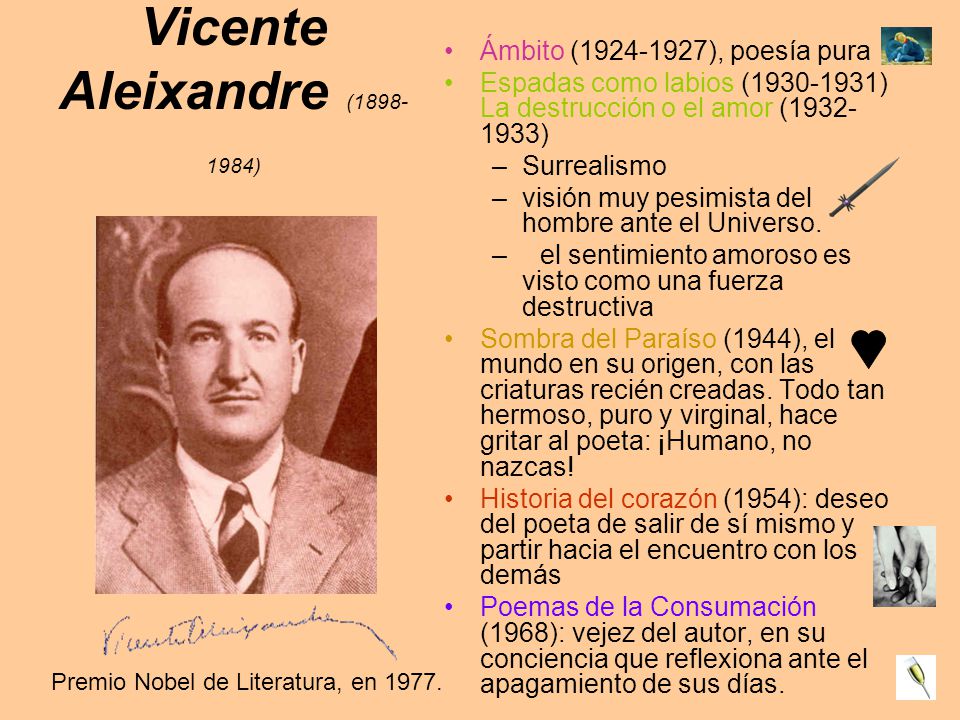 HISTORIA DEL CORAZON VICENTE ALEIXANDRE historia del corazon vicente aleixandre: