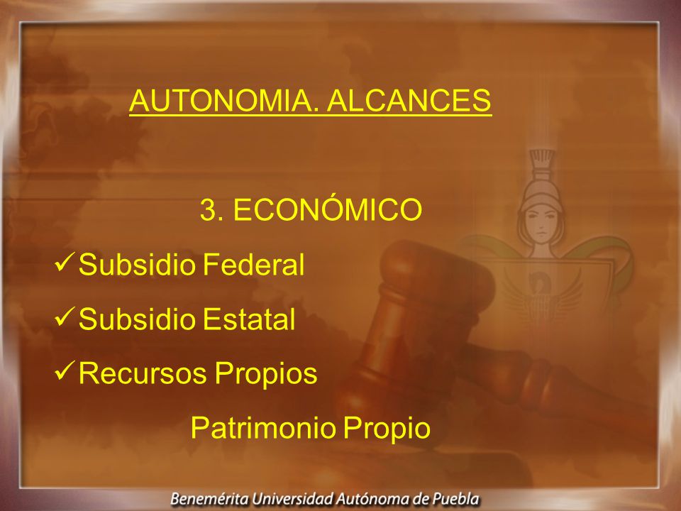 AUTONOMIA. ALCANCES 3.