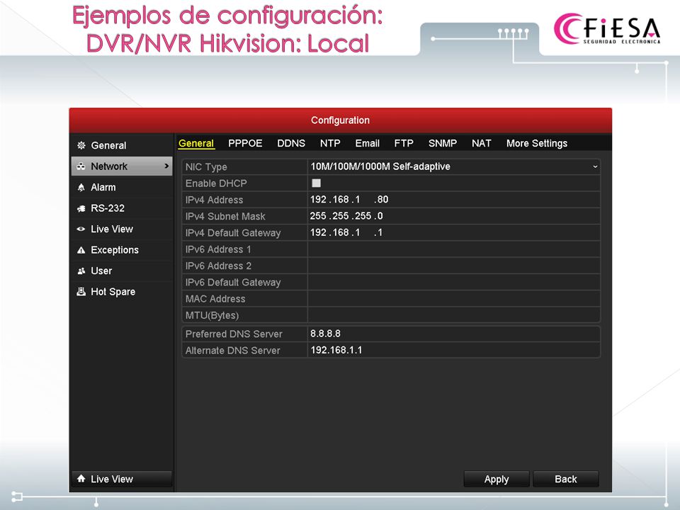 IP DNS PUERTA DE ENLACE ip dns puerta de enlace: