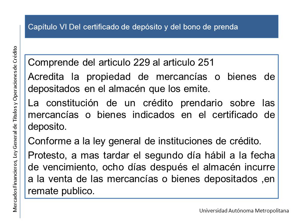 LEY GENERAL DE LAS INSTITUCIONES DE CREDITO ley general de las instituciones de credito: