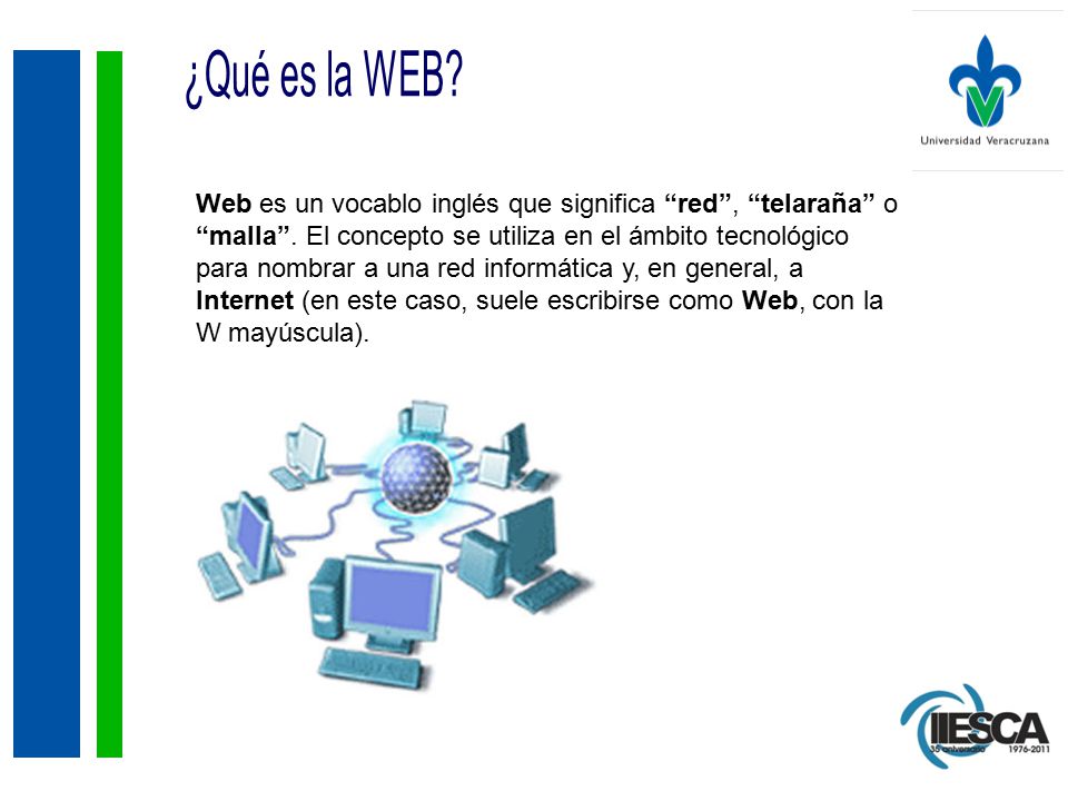 Web es un vocablo inglés que significa red , telaraña o malla .