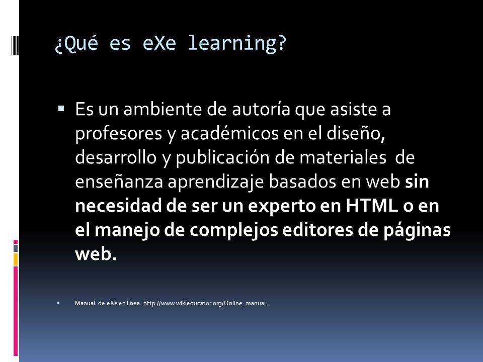 ¿Qué es eXe learning.