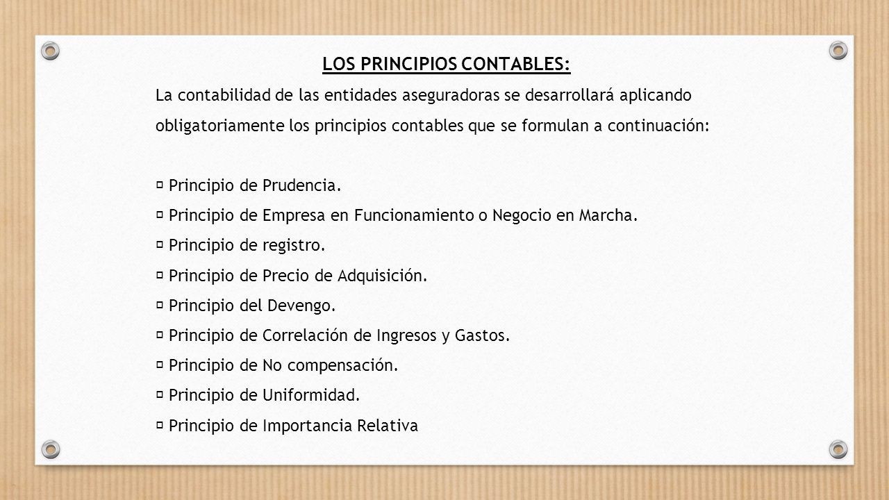 Sistema Contable Que Tienen Las Aseguradoras Aspectos Esenciales