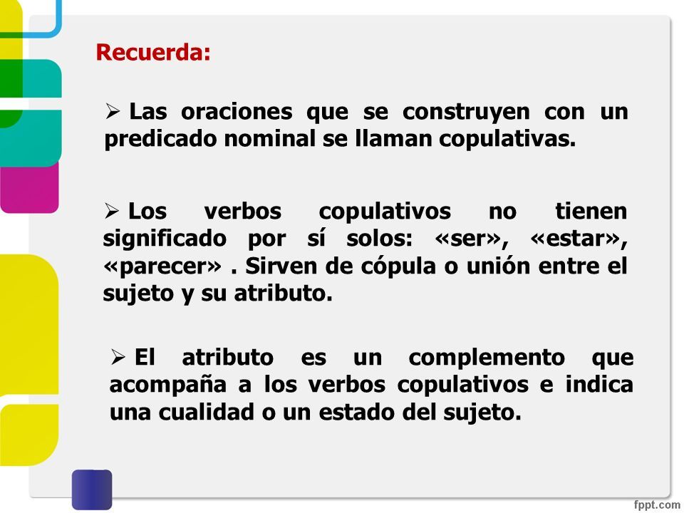 Enunciados oracionales Clasificación No ha venido Ten cuidado con