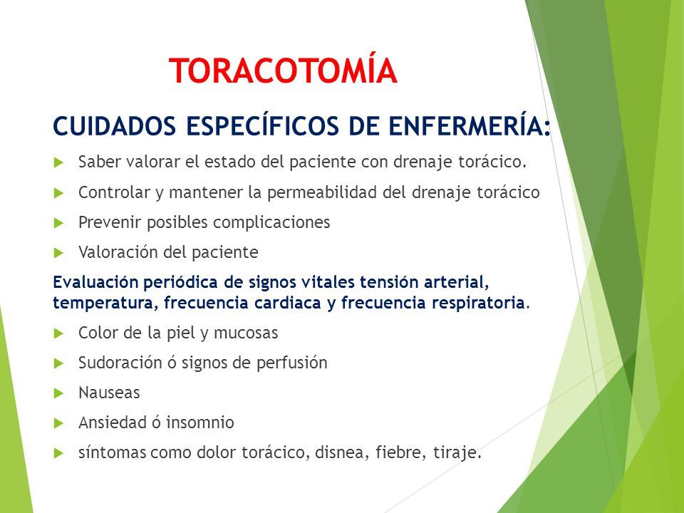 Cirugias De Las Vias Respiratorias Toracotom A Es La Cirug A Aplicada