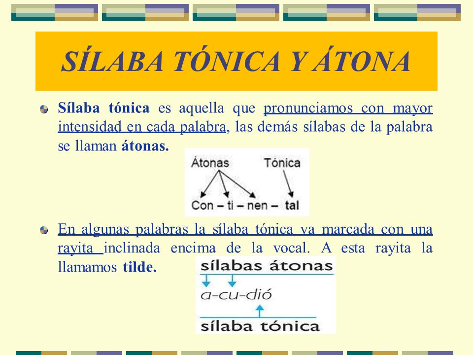 S Laba T Nica Y Tona S Laba T Nica Es Aquella Que Pronunciamos Con