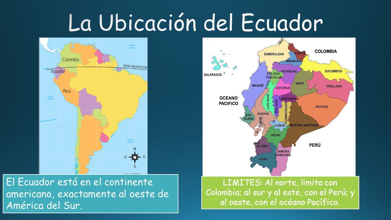 El Ecuador Est En El Continente Americano Exactamente Al Oeste De