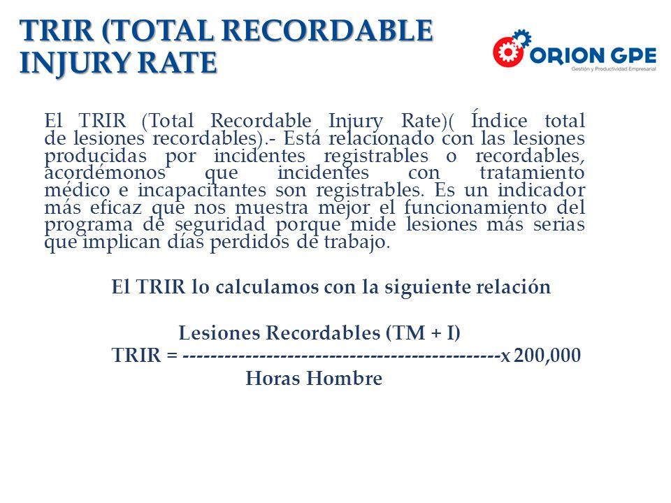 Indicadores De Seguridad Y Salud En El Trabajo Indicaciones Ppt