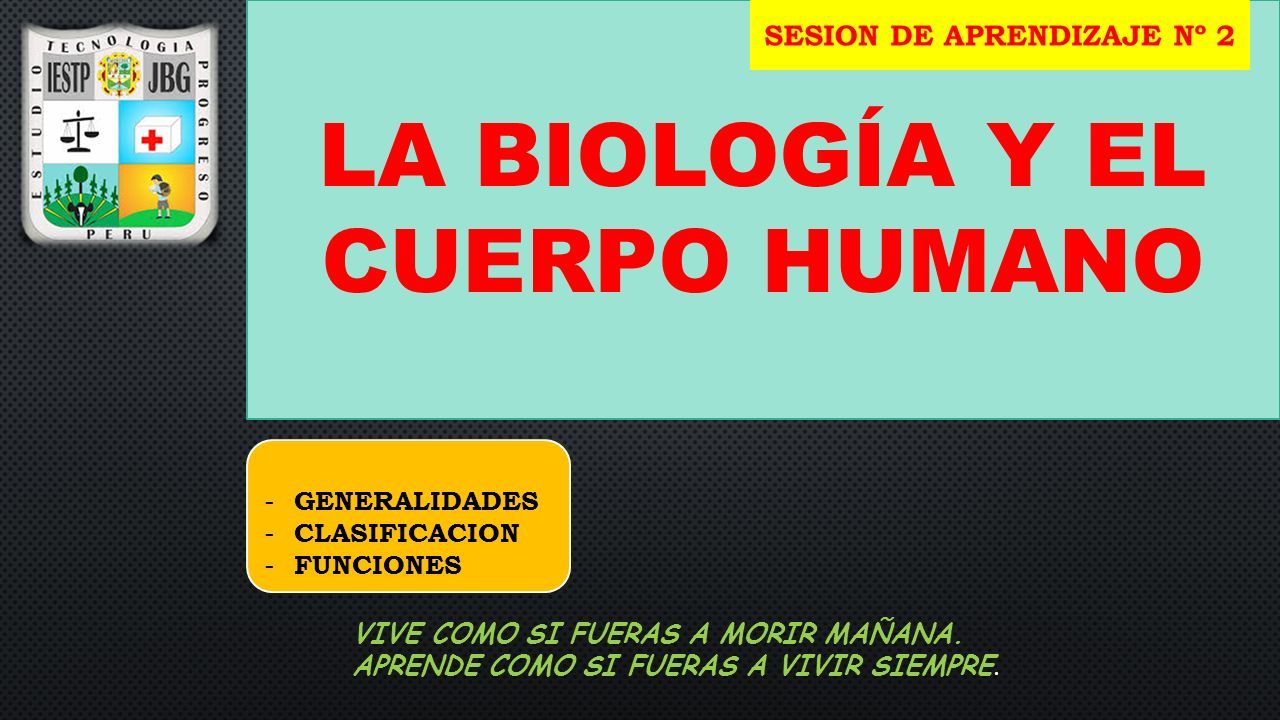 Sesion De Aprendizaje N La Biolog A Y El Cuerpo Humano